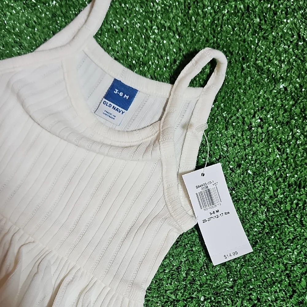 Old Navy Ivory Baby Bodysuit with Ruffles